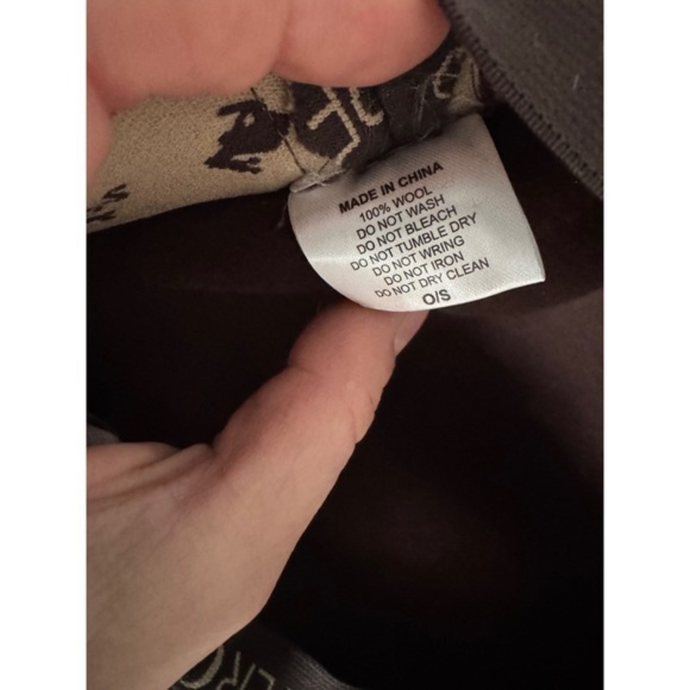 Peter Grimm 100% Wool Chocolate Brown Wide Brim Floppy Hat One Size - Picture 6 of 7